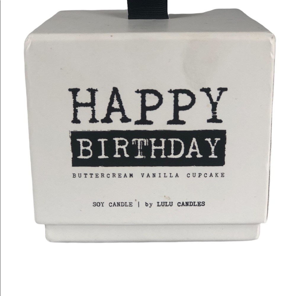 Happy Birthday Buttercream Vanilla Cupcake Candle from Lulus Candles - Picture 7 of 9